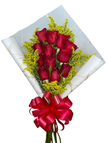 Ramillete 12 Rosas Rojas