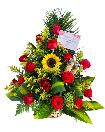Dulce Rosas y Girasol