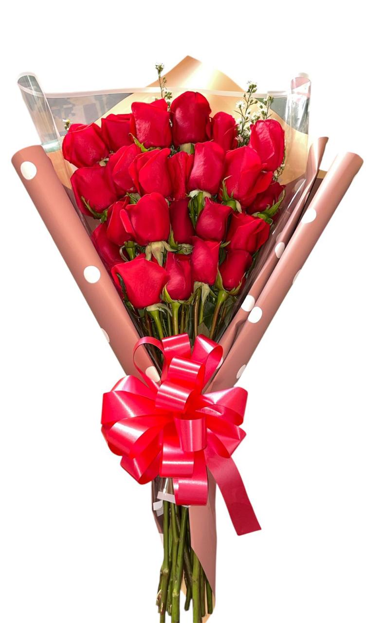 Ramillete 24 Rosas Rojas