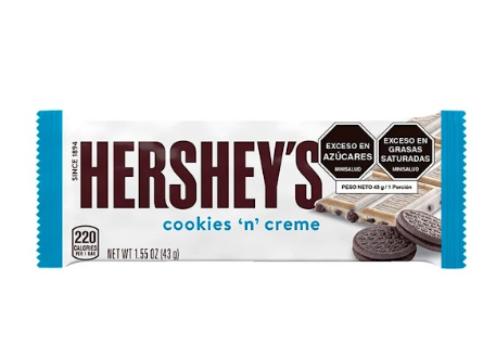 Tableta Hershey Chocolate Blanco Cookies Creme